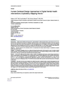 Human-Centered Design Approaches in Digital Mental Health Interventions ...